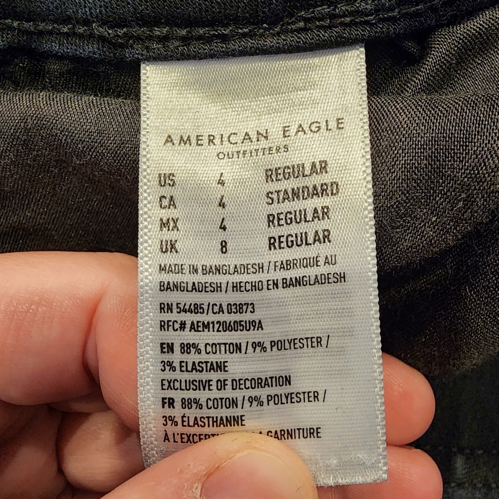 AMERICAN EAGLE | Black Ne(x)t Level Stretch Jeggings - Picture 10 of 10